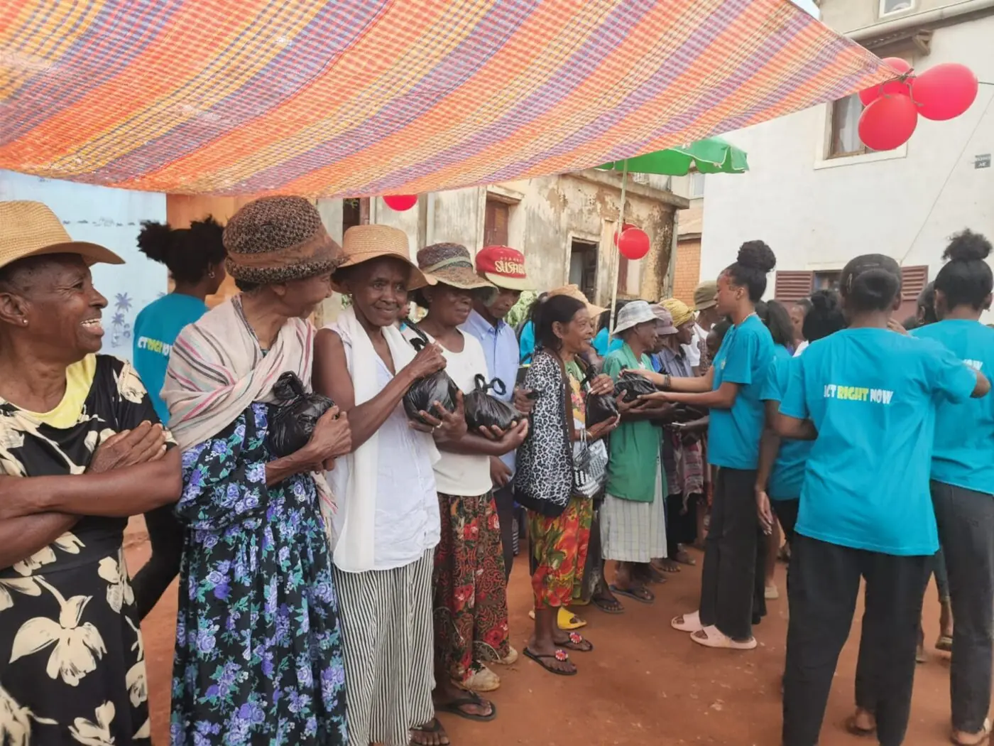 Community support also reaches elderly residents.